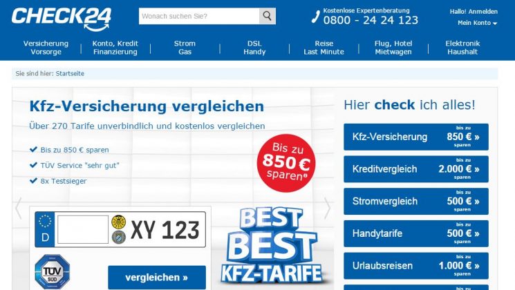 Die Rolle von Online-Preisvergleichsportalen: Klage gegen Check24.de. Check24 Vergleichsportal