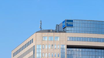 Die American Express Company mit Finanzsitz in New York
