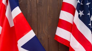 Beachten Sie die Unterschiede zwischen amerikanischem und britischem Englisch